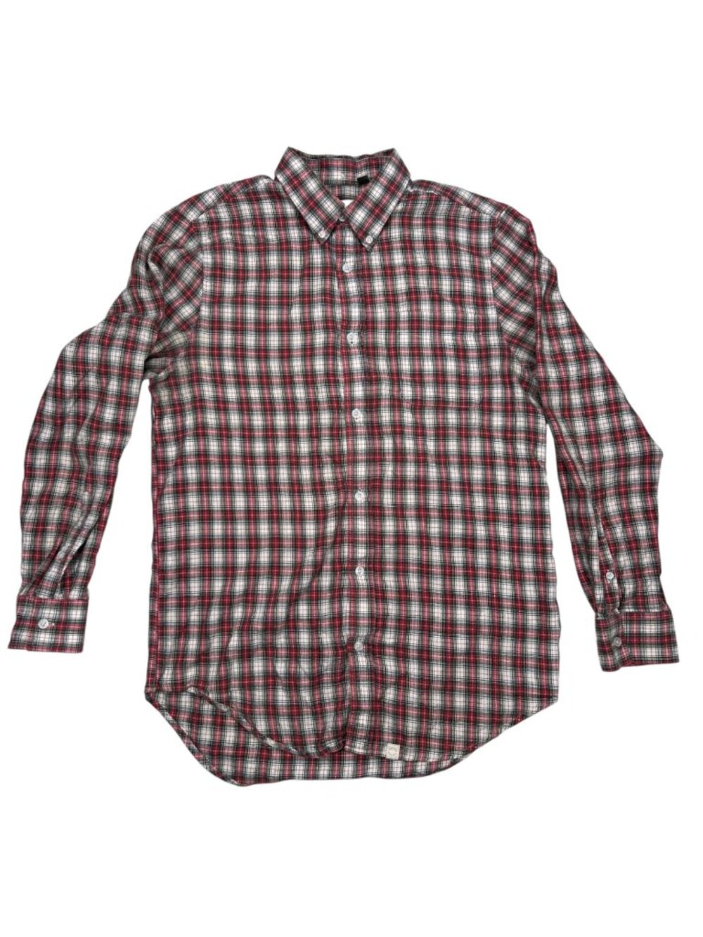 FIVE FOUR Medium Women Plaid Christmas Green Red Shirt Christmas Holiday